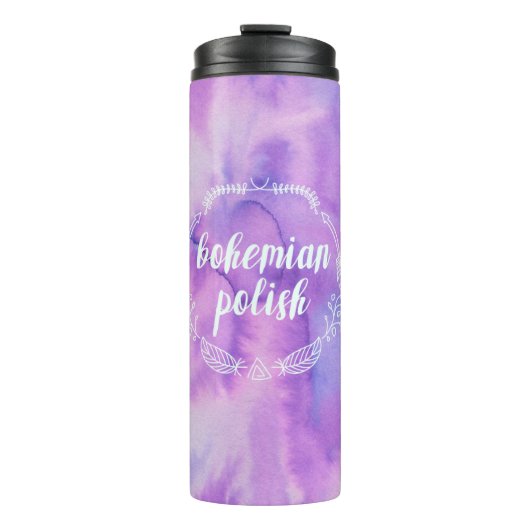 Bohemische Poolse thermische getumbler Thermosbeker (Voorkant)