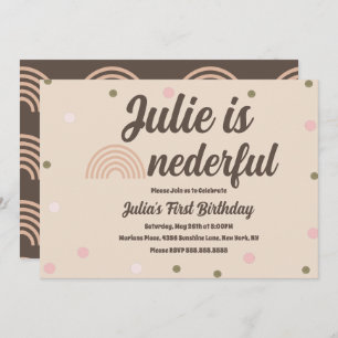 Bohemische regenboog eerste geboorte orthday neder kaart