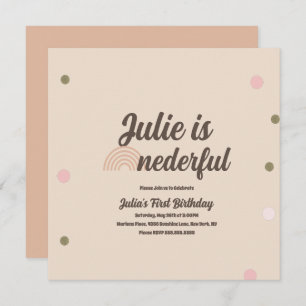 Bohemische regenboog, eerste verjaardag, nederige  kaart