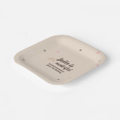 Bohemische regenboog, eerste verjaardag, nederige papieren bordje (Gebogen)