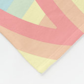 Bohemische regenboogstrips fleece deken (Hoek)