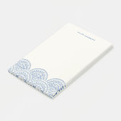 Bohemische scallops Custom Post-it - Cobalt Post-it® Notes (Schuin)