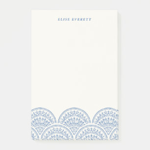 Bohemische scallops Custom Post-it - Cobalt Post-it® Notes