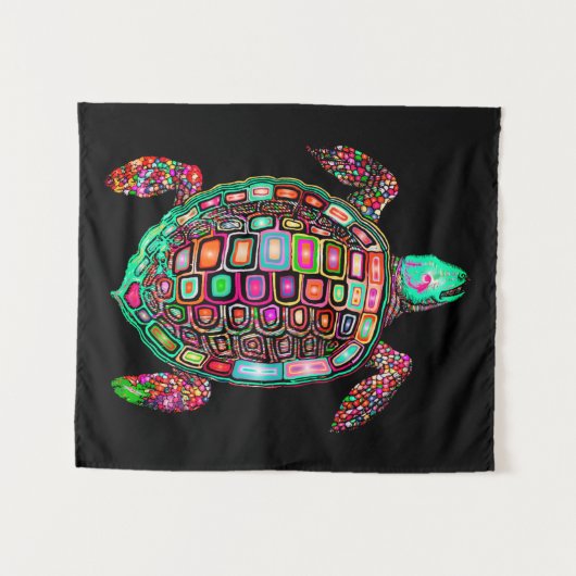 Bohemische schildpadden wandkleed (Voorkant (horizontaal))