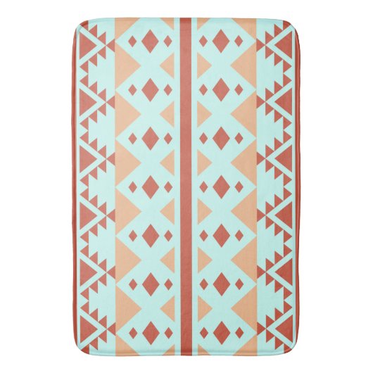 Bohemische stijl Tribale Driehoeken Aangepaste bad Badmat (Voorkant Verticaal)