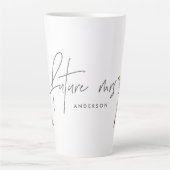 Bohemische toekomst mevrouw teepee botanical moder latte mok (Voorkant)