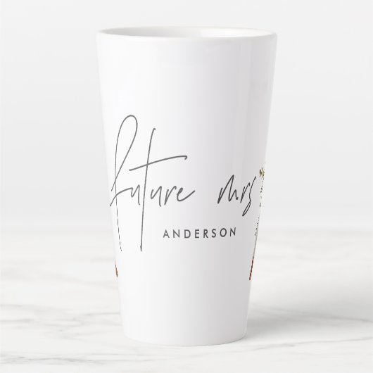 Bohemische toekomst mevrouw teepee botanical moder latte mok (Voorkant)