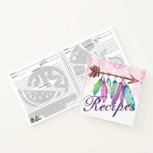 Bohemische veren en pijlsnelle Notitieboeken (Binnen)