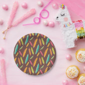 Bohemische veren Papieren Borden Bordje (Feest)