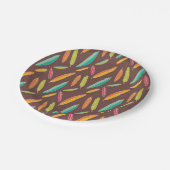 Bohemische veren Papieren Borden Papieren Bordje (Gekanteld)