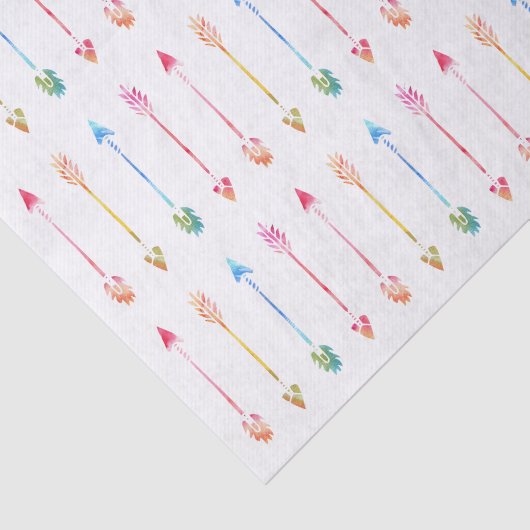 Bohemische Waterverf Arrows Pattern Tissuepapier (Detail)