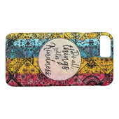 Bohemische Waterverf | Kindness Inspirerend Quote Case-Mate iPhone Case (Achterkant (Horizontaal))