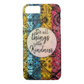 Bohemische Waterverf | Kindness Inspirerend Quote Case-Mate iPhone Case (Achterkant)