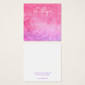 Bohemische Waterverf Stud voor het verkrijgen van  Vierkante Visitekaartjes (Voorkant /achterkant)