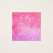 Bohemische Waterverf Stud voor het verkrijgen van  Vierkante Visitekaartjes (Voorkant)