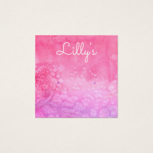 Bohemische Waterverf Stud voor het verkrijgen van Vierkante Visitekaartjes