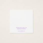 Bohemische Waterverf Stud voor het verkrijgen van  Vierkante Visitekaartjes (Achterkant)