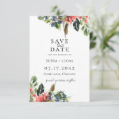 Bohemise marinekoraal - sla de datum op aankondiging (Staand voorkant)