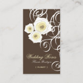Bohemse  Cream-Rozen & -chipkaart Visitekaartje (Voorkant)