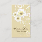 Bohemse  Cream-Rozen & -chipkaart Visitekaartje (Voorkant)