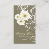 Bohemse  Cream-Rozen & -chipkaart Visitekaartje (Voorkant)