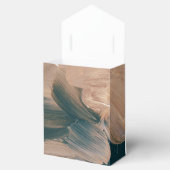 Bohenian boho blauwgroen roest terracotta bruiloft bedankdoosjes (Geopend)