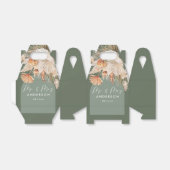 Bohenian boho roest groene bruiloft bedankdoosjes (Uitgevouwen)