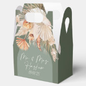 Bohenian boho roest groene bruiloft Haskew Bedankdoosjes (Geopend)