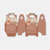 Bohenian boho roestterracotta bridesmaid gunbox bedankdoosjes (Uitgevouwen)