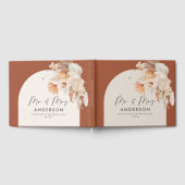 Bohenian boho roestterracotta bruiloft de heer en  gastenboek (Volledig)