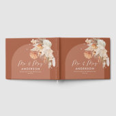 Bohenian boho roestterracotta bruiloft de heer en gastenboek (Volledig)