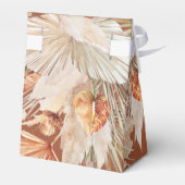 Bohenian boho roestterracotta vrijgezellenfeest bedankdoosjes (Achterkant)