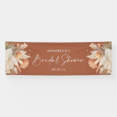 Bohenian boho roestterracotta vrijgezellenfeest de spandoek (Horizontaal)