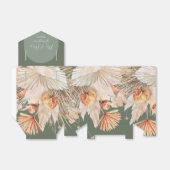 Bohenian boho sage green vrijgezellenfeest askew bedankdoosjes (Uitgevouwen)