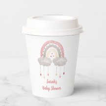 Bohian Rainbow-Baby shower op papier