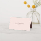 Bohian Roos Floral Wedding Table Place Card Plaatskaartje (Achterkant)