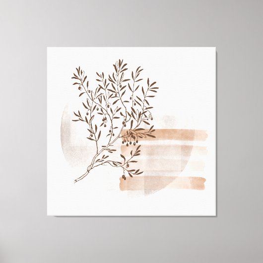 Bohian Style Abstract Floral Art Canvas Afdrukken (Voorkant)