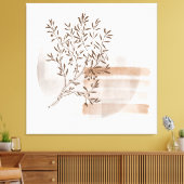 Bohian Style Abstract Floral Art Canvas Afdrukken (Insitu (Woonkamer))