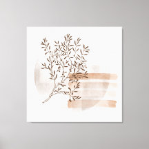 Bohian Style Abstract Floral Art Canvas Afdrukken