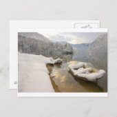 Bohinj-meer in de winter, Slovenië Briefkaart (Voorkant / Achterkant)