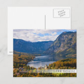 Bohinj-meer in Slovenië in het najaar Briefkaart (Voorkant / Achterkant)