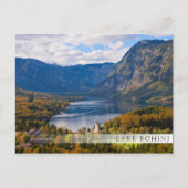 Bohinj-meer in Slovenië in het najaar Briefkaart (Voorkant)