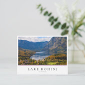 Bohinj-meer in Slovenië in het najaar Briefkaart (Staand voorkant)