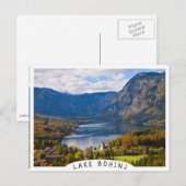 Bohinj-meer in Slovenië in het najaar Briefkaart (Voorkant / Achterkant)