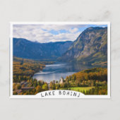 Bohinj-meer in Slovenië in het najaar Briefkaart (Voorkant)