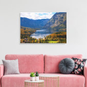 Bohinj-meer in Slovenië in het najaar Canvas Afdruk (Insitu (Woonkamer))