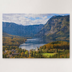 Bohinj-meer in Slovenië in het najaar Legpuzzel