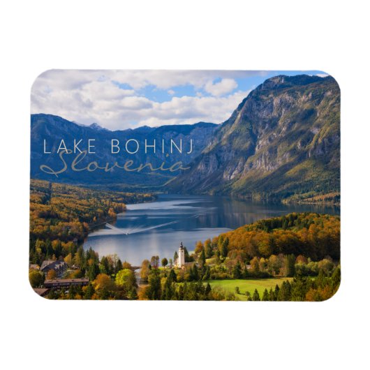 Bohinj-meer in Slovenië in het najaar Magneet (Horizontaal)