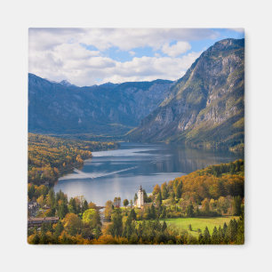 Bohinj-meer in Slovenië in het najaar Magneet