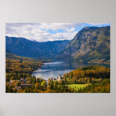 Bohinj-meer in Slovenië in het najaar Poster (Voorkant)